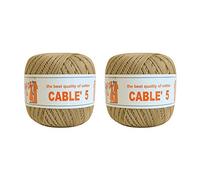 Numero 2 Gomitoli CABLE’ 5, 100% Puro Cotone Egitto Makò - gr.50 = mt.175 Cad.
