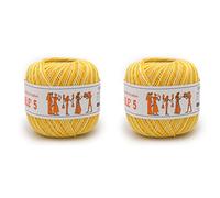 Numero 2 Gomitoli CABLE’ 5 SFUMATO, 100% Puro Cotone Egitto Makò - gr.50 = mt.175 Cad.