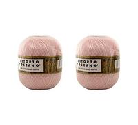 Numero 2 Gomitoli RITORTO TOSCANO 5, 100% Puro Cotone Egitto Makò Mercerizzato - gr.100 = mt.452 Cad.