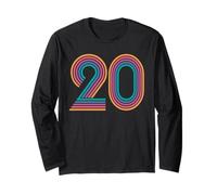 Numero 20 Venti Uomini Donne 20 ° Compleanno Maglia a Manica