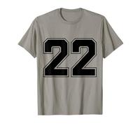 Numero 22 Big Bold Capital Varsity Alphabet Monogram Maglietta