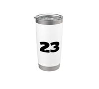 Numero 23 Ventitré Squadra Sportiva STAMPA POSTERIORE Abbinamento Bicchiere termico in acciaio inox doppia parete