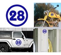 Numero 28, Adesivo In Vinile Versione V2