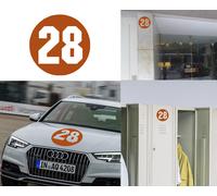 Numero 28 Adesivo Vinile Da Taglio Vinile Via B