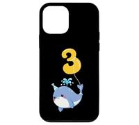 Numero 3 Bambini 3° Compleanno Balena 3 Anni Ragazzo Ragazze Balena Custodia per iPhone 12 mini