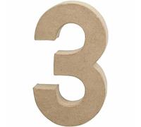 Numero 3 grande, altezza: 20,5 cm, 1 pezzo