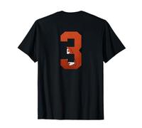 Numero 3 retro - Maglia da football americano numerata Maglietta