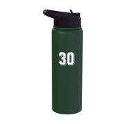 Numero 30 - Maglia da calcio retrò anni '80 e '90 numerata Stainless Steel Insulated Water Bottle