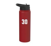 Numero 30 - Maglia da calcio retrò anni '80 e '90 numerata Stainless Steel Insulated Water Bottle