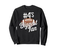 Numero 4 più Grande Fan Calcio Mamma Divertente Donna Touchdown Felpa