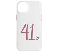Numero 41, Quarantuno per le donne 41 anni 41° compleanno Custodia per iPhone 14 Plus