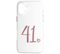 Numero 41, Quarantuno per le donne 41 anni 41° compleanno Custodia per iPhone 16 Plus