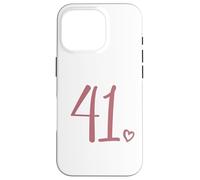 Numero 41, Quarantuno per le donne 41 anni 41° compleanno Custodia per iPhone 16 Pro