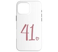 Numero 41, Quarantuno per le donne 41 anni 41° compleanno Custodia per iPhone 16 Pro Max