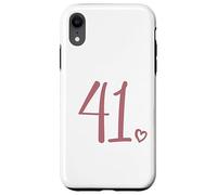 Numero 41, Quarantuno per le donne 41 anni 41° compleanno Custodia per iPhone XR