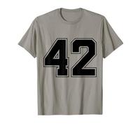 Numero 42 Big Bold Capital Varsity Alphabet Monogram Maglietta