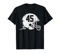 Numero 45 giocatore di casco da calcio Fun Number Maglietta
