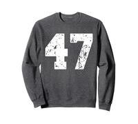 Numero 47 Biglio di Stile Best Classic College White Funny Felpa