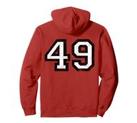 Numero 49 (Nero/Bianco) No. 49 Felpa con Cappuccio