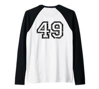Numero 49 (Nero/Bianco) No. 49 Maglia con Maniche Raglan