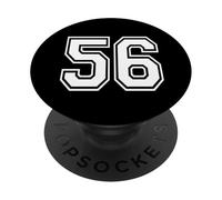 Numero 56 in bianco PopSockets PopGrip Adesivo