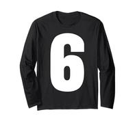 Numero 6 Capitale Bold Viral 6-7 Maglia a Manica