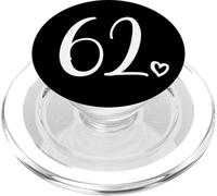 Numero 62 Sessantadue Per Donne 62 Anni 62 ° Compleanno PopSockets PopGrip per MagSafe