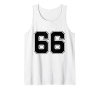 Numero 66 Big Bold Capital Varsity Alphabet Monogram Canotta