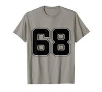 Numero 68 Big Bold Capital Varsity Alphabet Monogram Maglietta