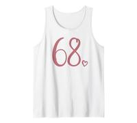 Numero 68, Sessantotto per Donne 68 Anni 68 ° Compleanno Canotta