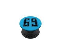 Numero 69 Tshirt Distressed Grunge Vintage Jersey Team Fan PopSockets PopGrip Adesivo