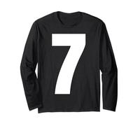 Numero 7 Capitale Bold Viral 6-7 Maglia a Manica
