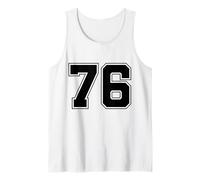 Numero 76 Big Bold Capital Varsity Alphabet Monogram Canotta