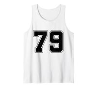 Numero 79 Big Bold Capital Varsity Alphabet Monogram Canotta