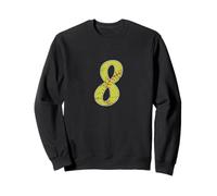 Numero 8 Softball Retro Graphic Felpa