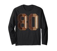Numero 80 Vintage per Tifosi Sportivi Maglia a Manica