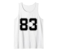 Numero 83 Big Bold Capital Varsity Alphabet Monogram Canotta