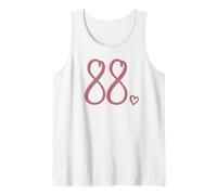 Numero 88, ottantotto per Donne 88 Anni 88° Compleanno Canotta