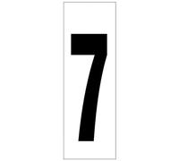 Numero adesivo - autoadesivo, 46 x 140 mm, colore bianco, ideale per etichettatura, facile applicazione e alta visibilità, resistente all'usura.