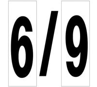 Numero adesivo - etichette 46 x 140 mm, design durevole, impermeabile, ideale per identificare in vari ambienti.