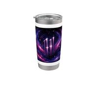 Numero angelo 1111 Bicchiere termico in acciaio inox doppia parete