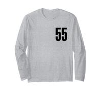 Numero Cinquanta Cinque #55 Uniforme Squadra Sportiva Compleanno 55 Maglia a Manica