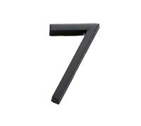 numero civico, 1 pz. 100 mm 3,9" Numero civico moderno, adesivo autoadesivo nero for cassetta postale, numero esterno for appartamento, ufficio, camera d'albergo(7)