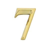 Numero Civico 1pc Height 5cm Golden Home Sticker Address Door Label Gold Modern House Number 0-9 Hotel Apartment Plate(N7)