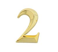 Numero Civico 1pc Height 5cm Golden Home Sticker Address Door Label Gold Modern House Number 0-9 Hotel Apartment Plate(N2)