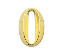 Numero Civico 1pc Height 5cm Golden Home Sticker Address Door Label Gold Modern House Number 0-9 Hotel Apartment Plate(N0)