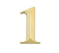 Numero Civico 1pc Height 5cm Golden Home Sticker Address Door Label Gold Modern House Number 0-9 Hotel Apartment Plate(N1)