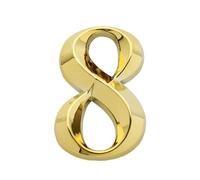 Numero Civico 1pc Height 5cm Golden Home Sticker Address Door Label Gold Modern House Number 0-9 Hotel Apartment Plate(N8)