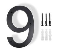 Numero Civico 20-30 Cm Big Exterior House Number Outdoor Letters 0-9 Door Alphabet Home Numbers Address Plaque Signs On The(Number-9,20cm (8 inches))