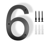 Numero Civico 20-30 Cm Big Exterior House Number Outdoor Letters 0-9 Door Alphabet Home Numbers Address Plaque Signs On The(Number-6,30cm (12 inches))